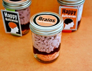 Halloween Brains In A Jar